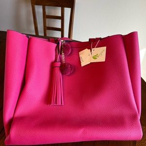 Faux leather large purse/tote. Never used.